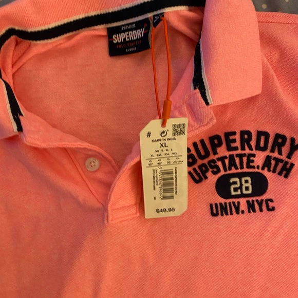 Pink Super Dry Polo Shirt, Size XL - Picture 3 of 5